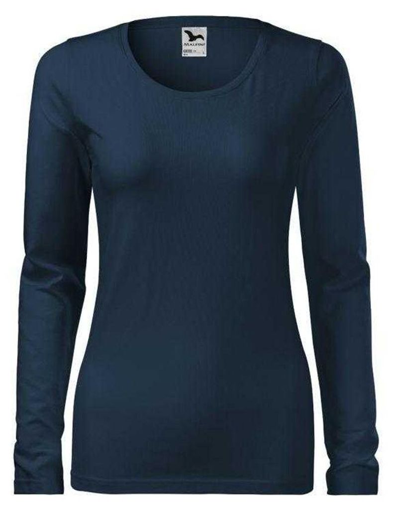 Malfini - T-Shirt für Damen, Verstärkte, Schmal, Langärmlig PP13085 (XXL) (Dunkles Marineblau)