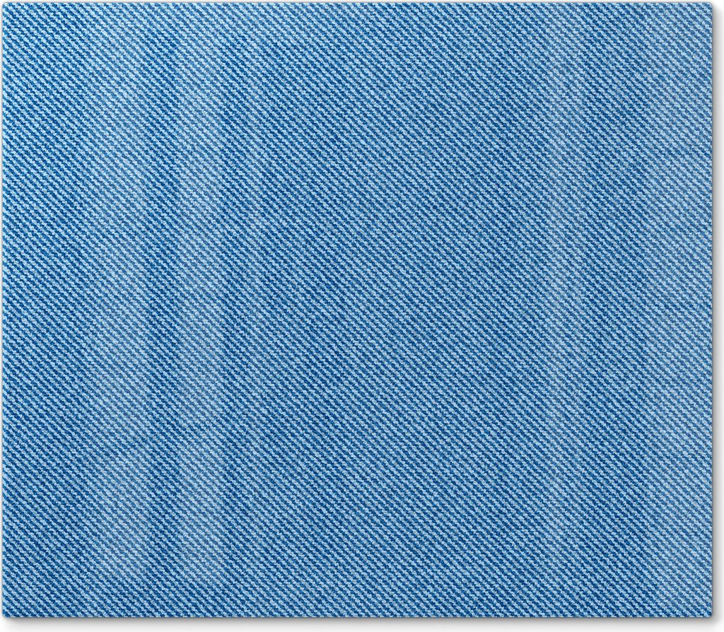 DEQORI Herdabdeckplatte Glas 1-tlg 'Jeansmaterial' Herd Abdeckung Küche