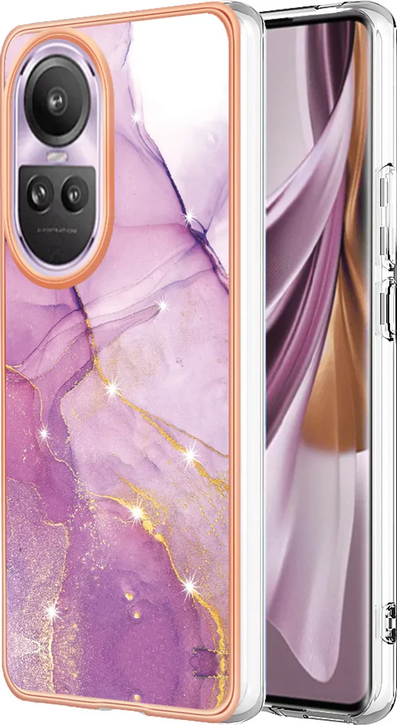 Custodia Silicone TAUYN Per Oppo Reno 10 Pro / Reno 10 5G - Morbida, Antiurto, Antimpronta - Bianca - 3