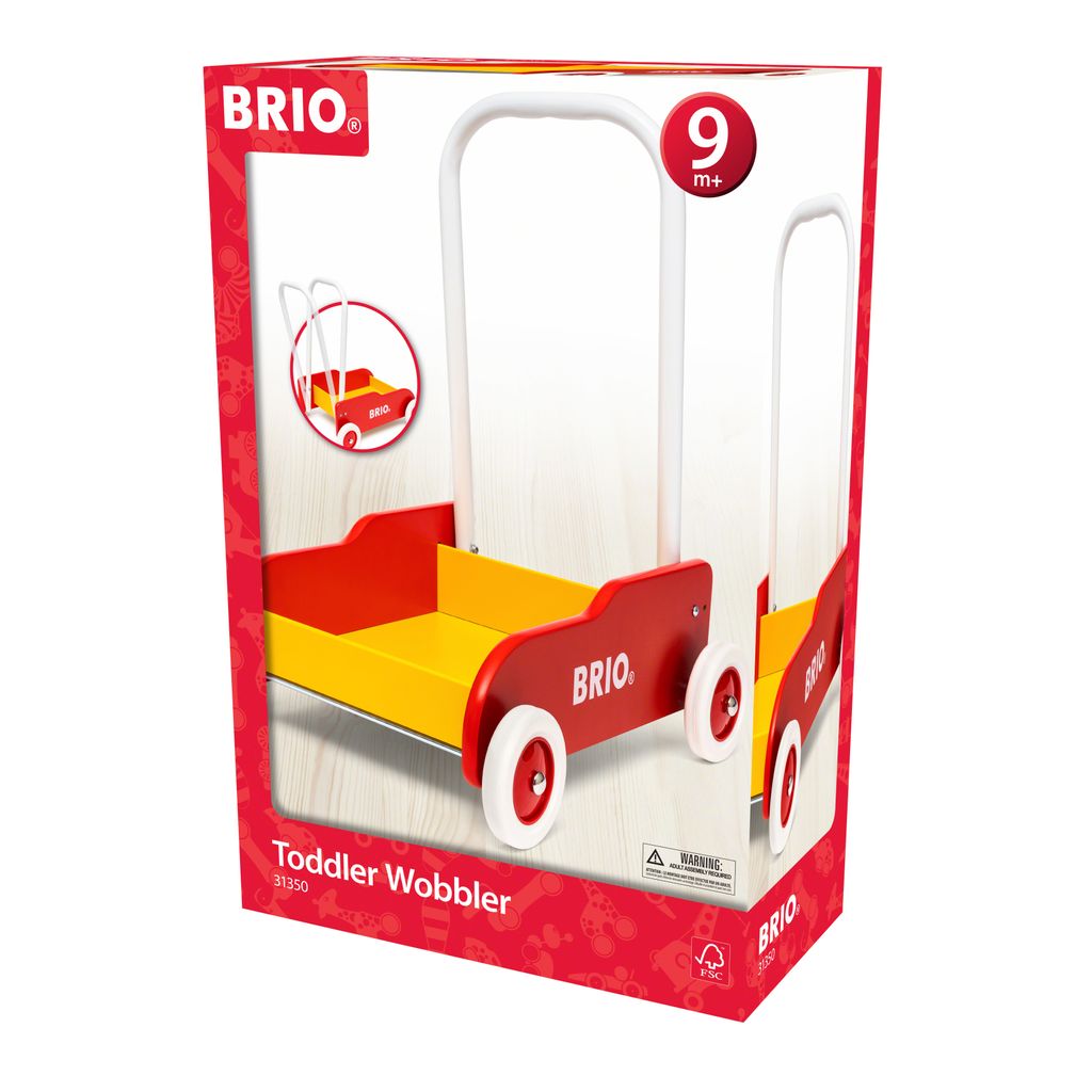 Detské chodítko BRIO, červené/žlté Obrázok produktu 