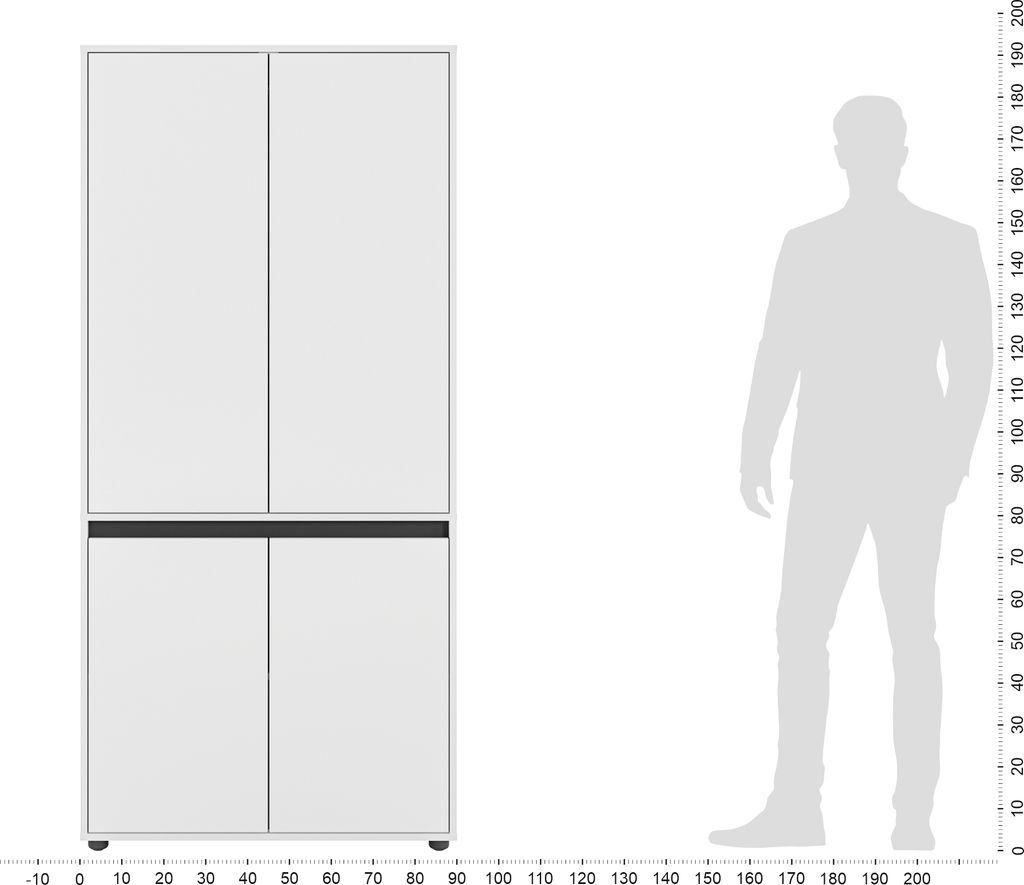 KOMTO Kleiderschrank Klein Schrank Schlafzimmer Produktbild 7