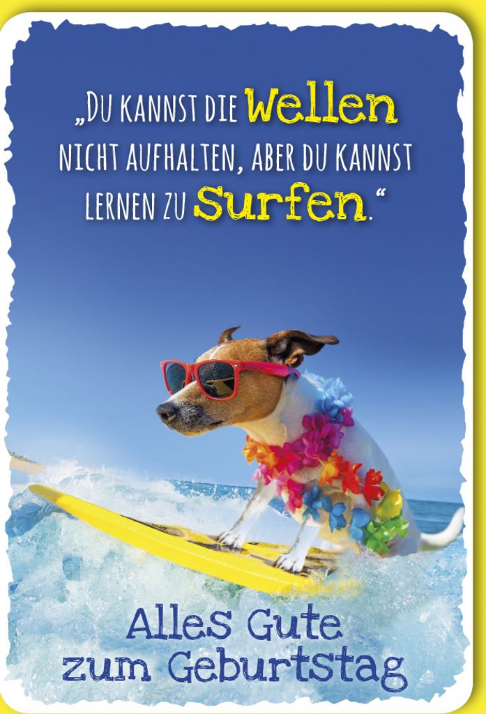 Geburtstag - Glückwunschkarte im Format 11,5 x 17 cm mit Umschlag