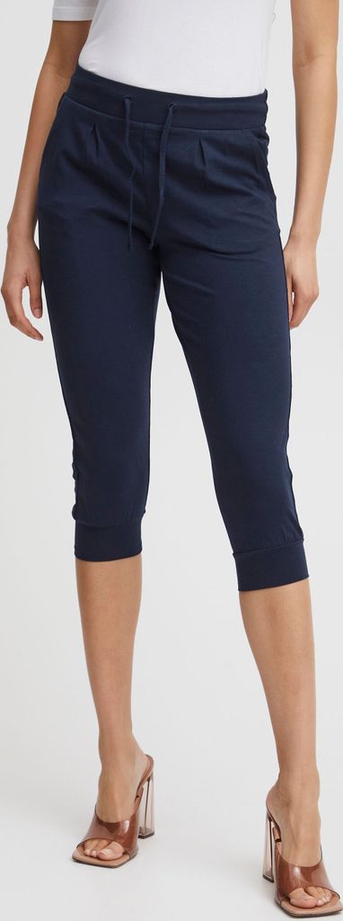 b.young BYPANDINA Damen Capri Hose Stoffhose mit Stretch Baumwollmischung comfort fit