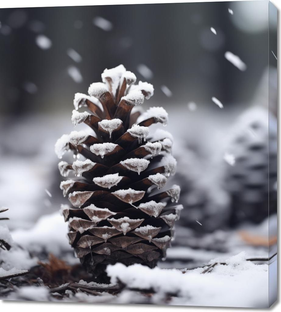 Bild 90x100cm Winterliche Ruhe