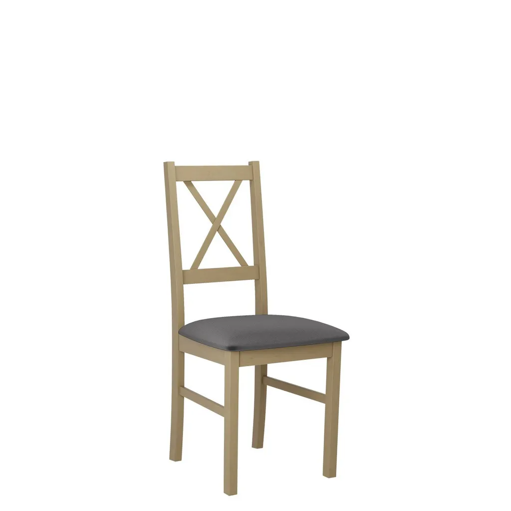 Sedia da pranzo con seduta imbottita DANBURY 10 - rovere sonoma / grigio scuro