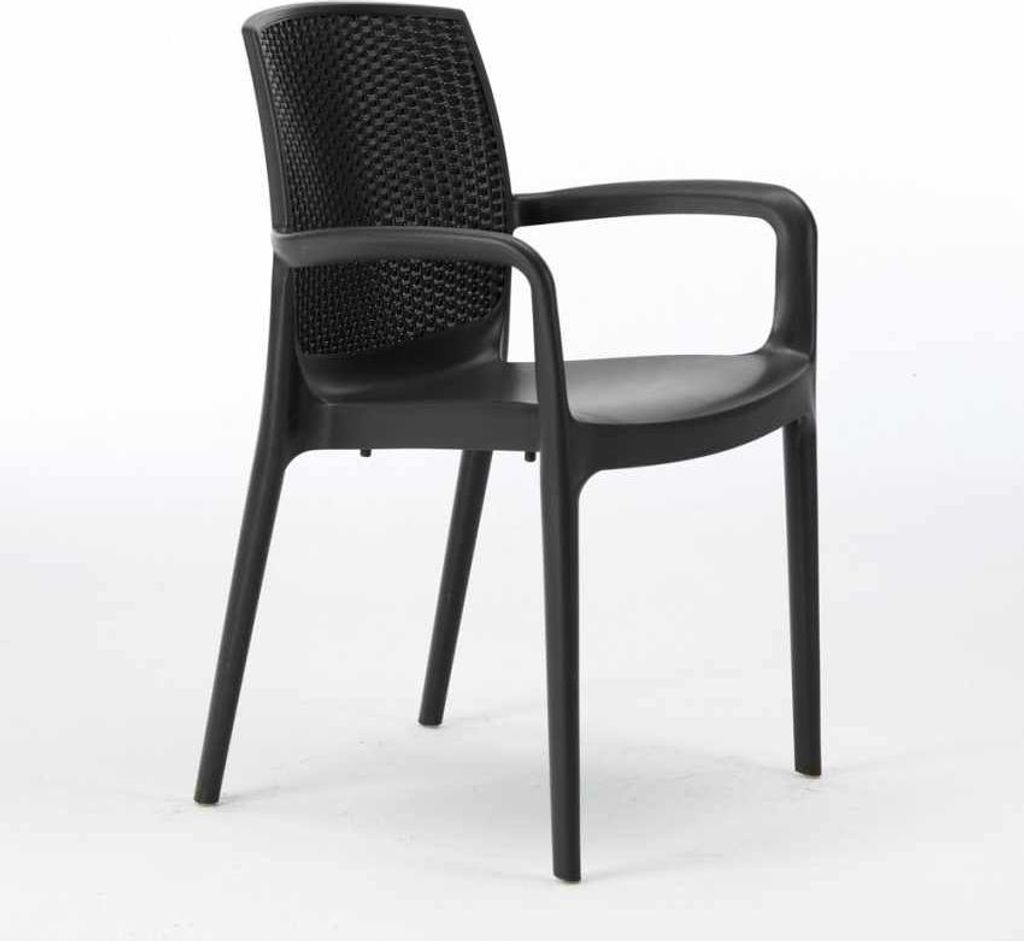18er Set Stühle Küchenstuhl Esstischstuhl Esszimmerstuhl Boheme Grand Soleil - Schwarz