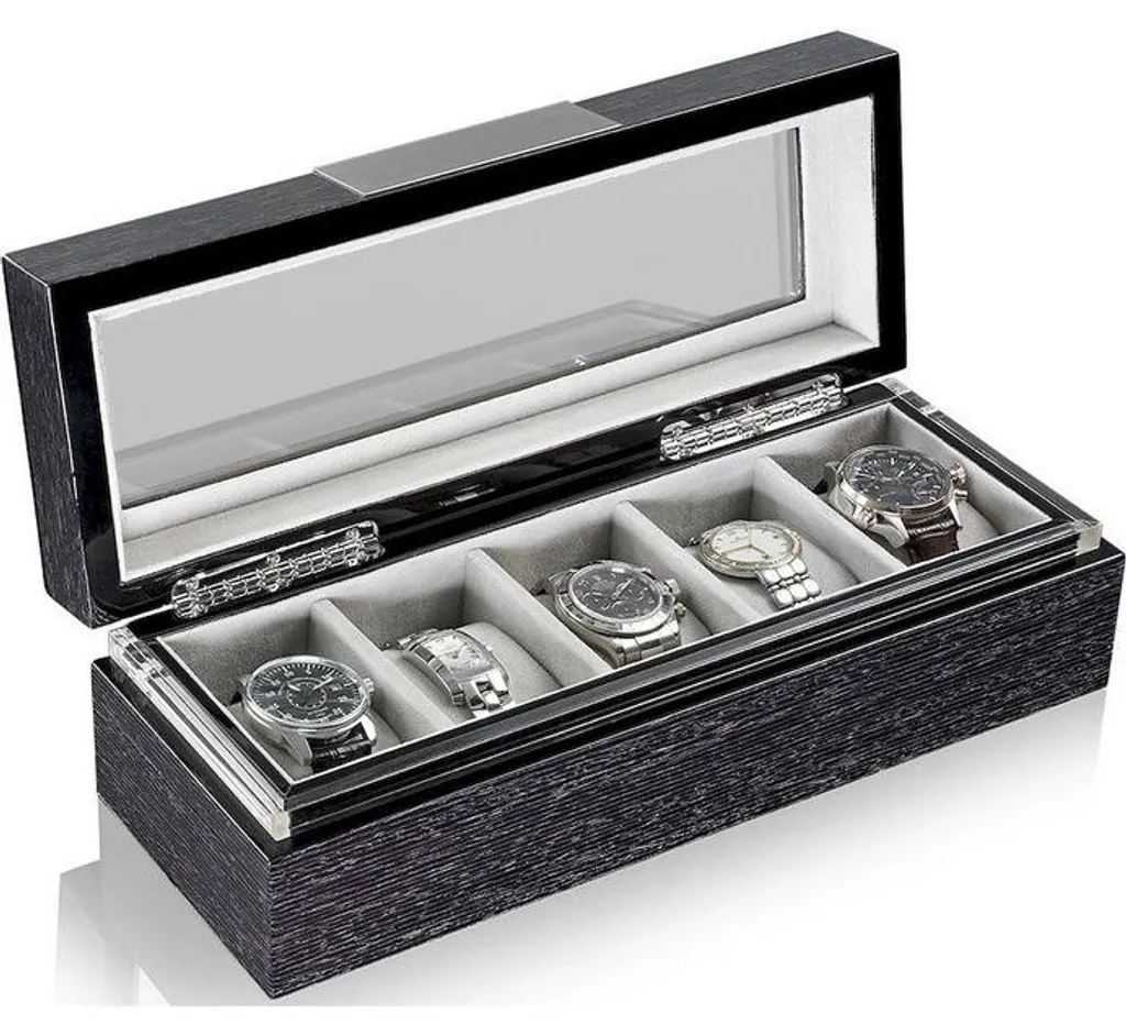 Coffret de rangement pour 5 montres en chêne massif Executive Quercus