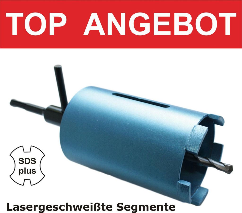 Diamantbohrkrone 68mm, SDS Plus, für Steckdosen & Mauerwerk Produktbild 