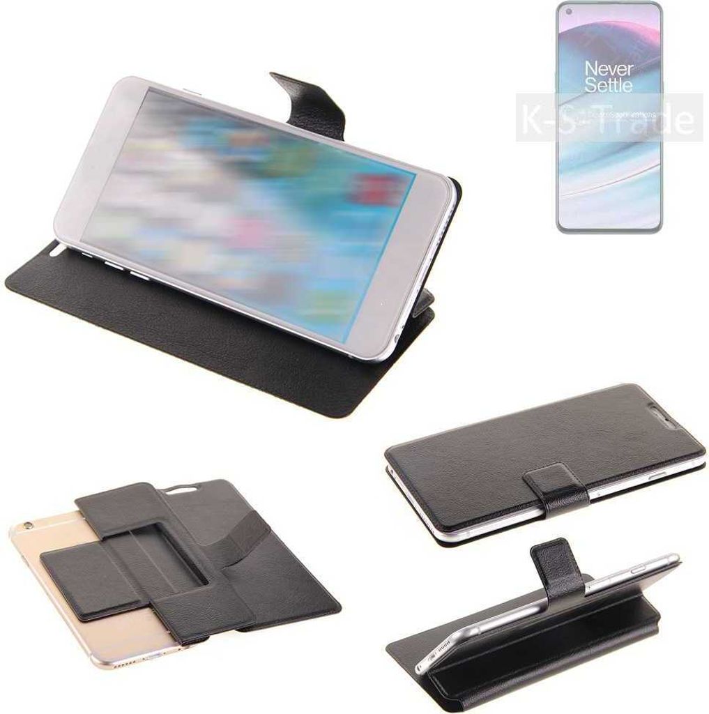 K-S-Trade Schutzhülle kompatibel mit OnePlus Nord N20 5G Schutzhülle Flip Cover Klapphülle Wallet Case Slim Handyhülle bookstyle schwarz