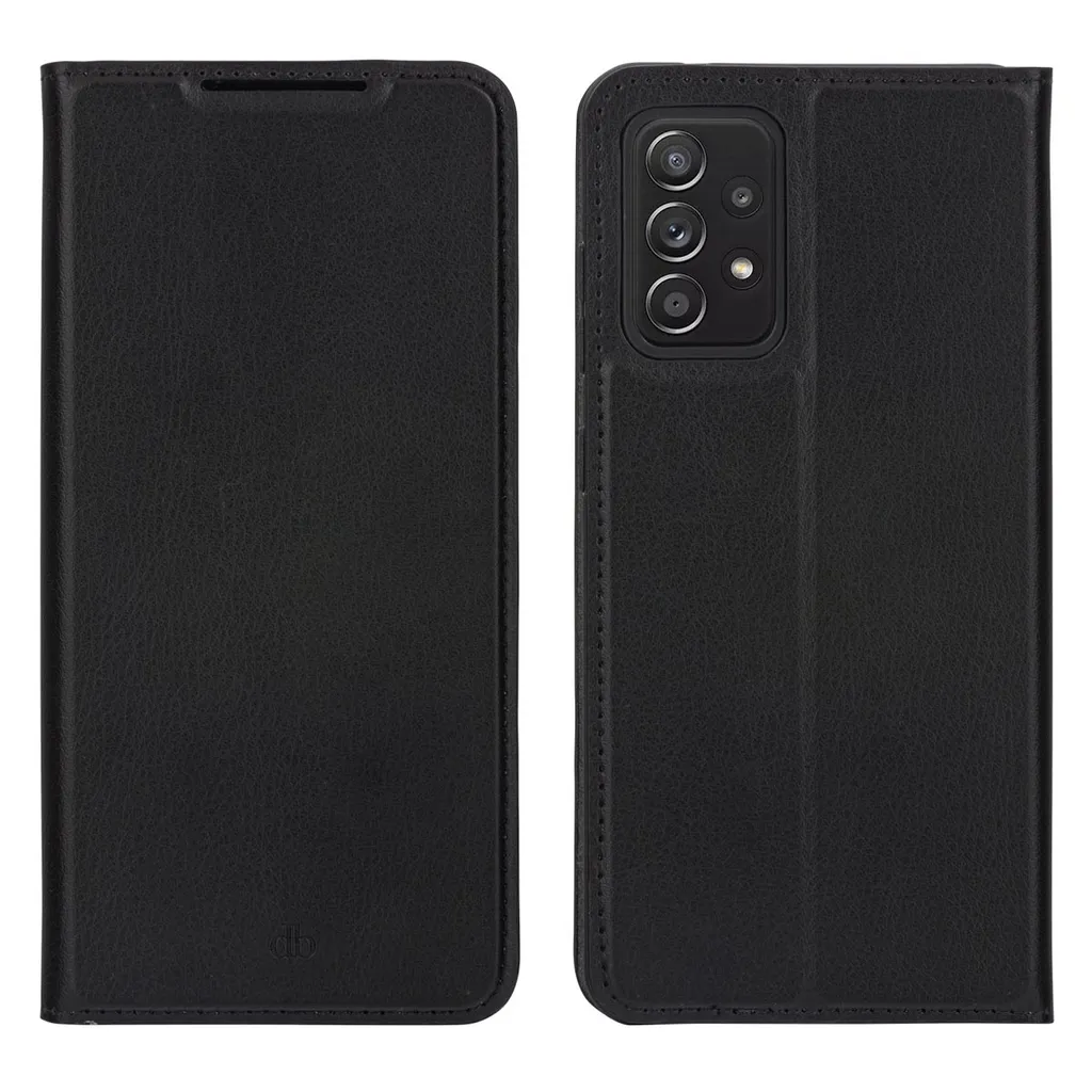 Étui Samsung Galaxy A52 en cuir synthétique dbramante1928 Rabat Noir