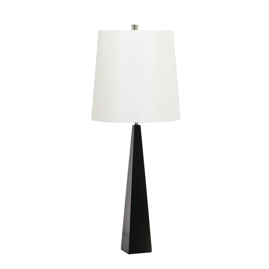 Lampe de table haute 79 cm acier noir blanc pour éclairer les coins sombres