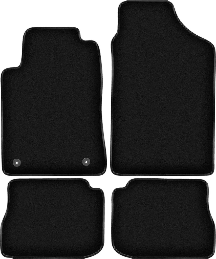 Tappetini Peugeot 605 Berlina (89-99) Velluto Nero - Set Completo 4pz