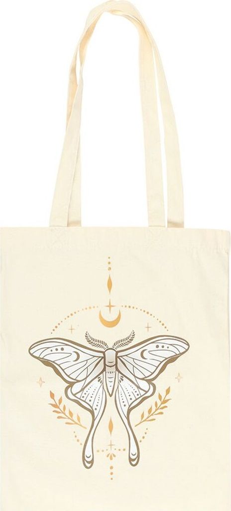 Something Different - Tragetasche "Light Luna Moth", Polyester-Baumwollmischgewebe SD6541 (Einheitsgröße) (Hellbeige)