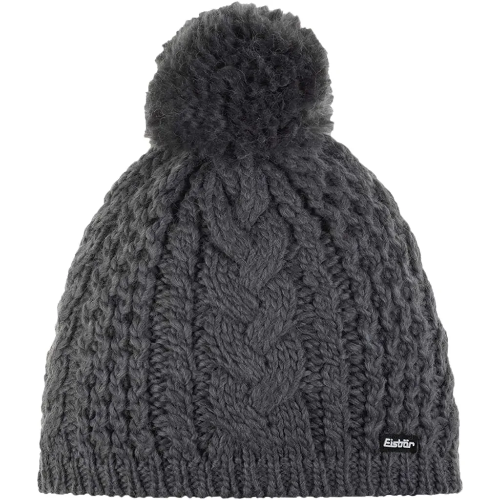 Bonnet de ski Eisbär Afra Pompon MÜ Anthracite idéal pour l'hiver froid