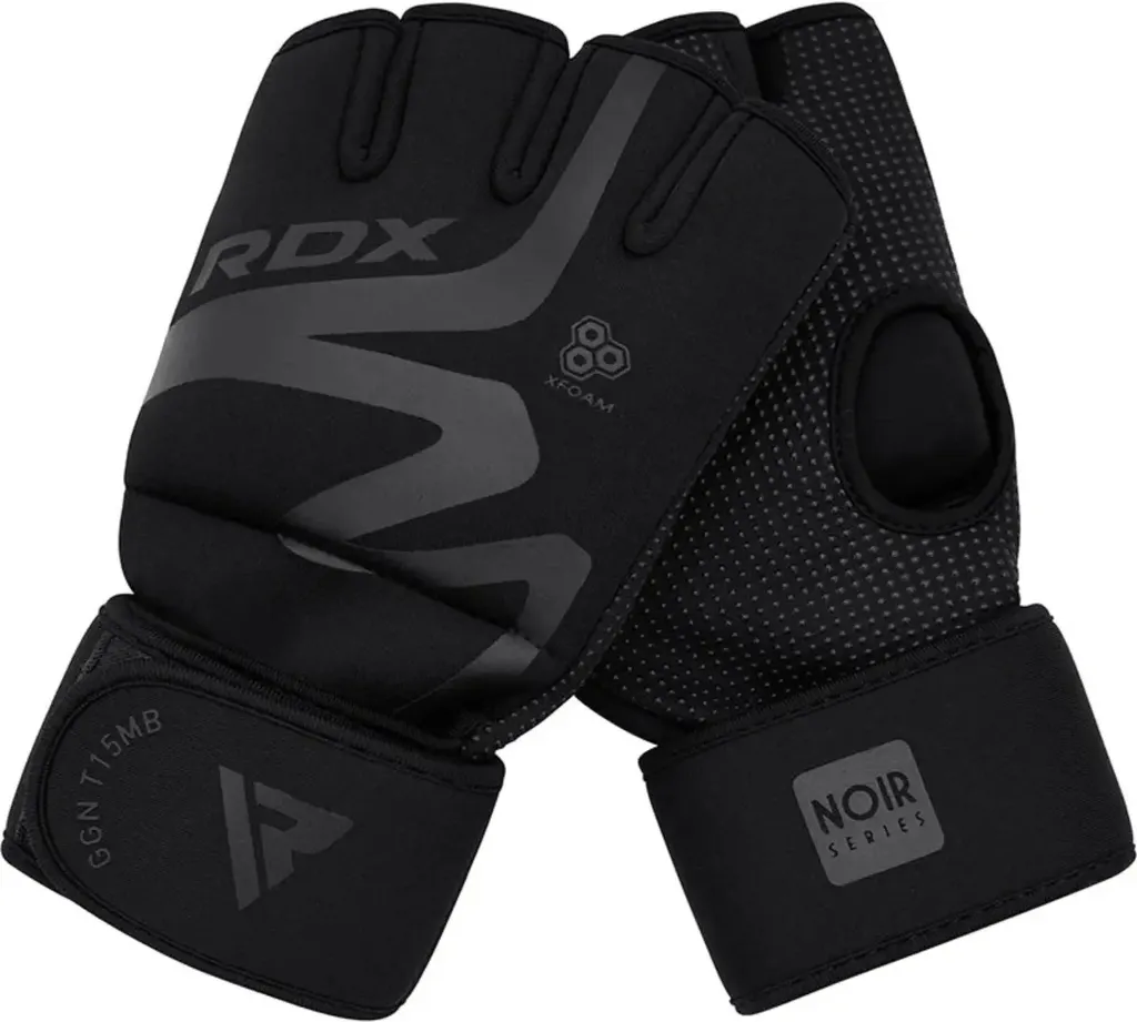Gants Intérieurs RDX T15 Noir XL en Tissu Élastique Respirant et Solide