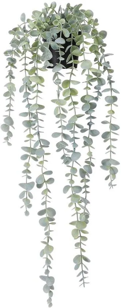 Plante artificielle en eucalyptus : feuillage dense pour mur intérieur 1m