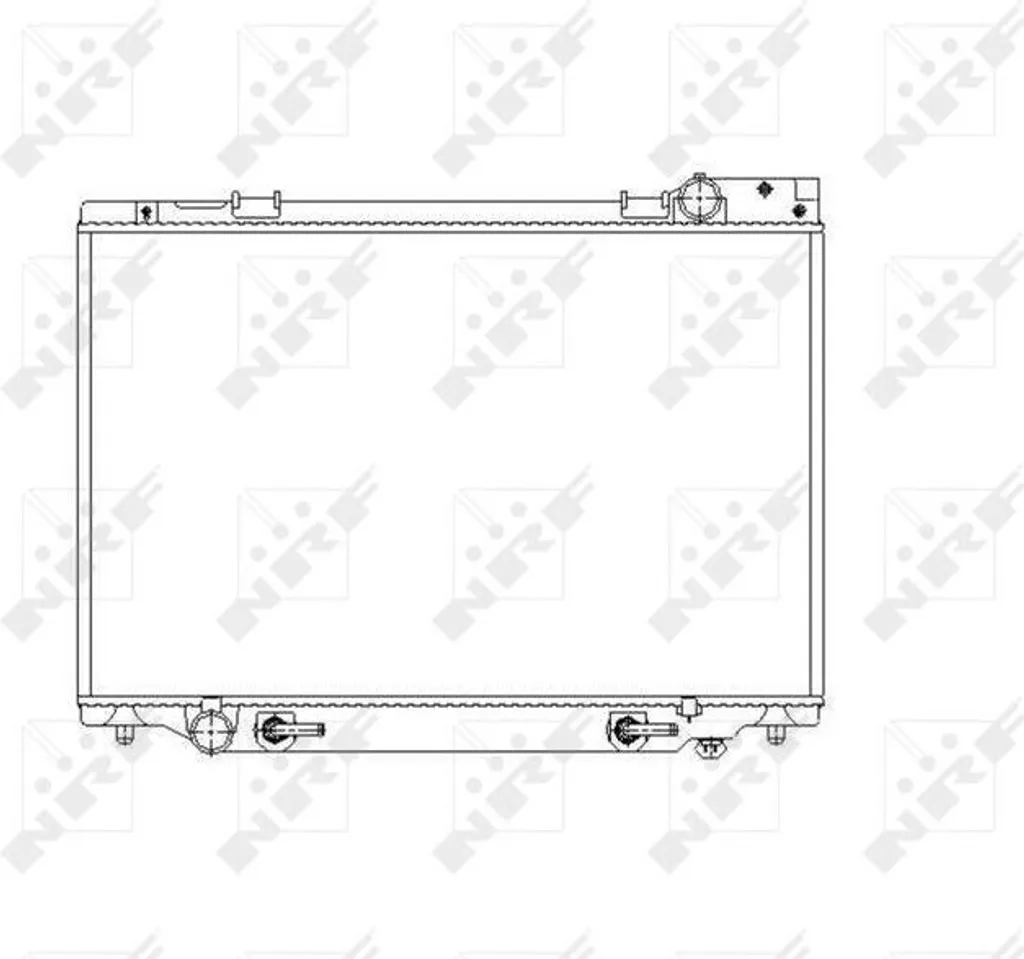 Radiateur moteur NRF 53539 en aluminium robuste pour Toyota Previa R1