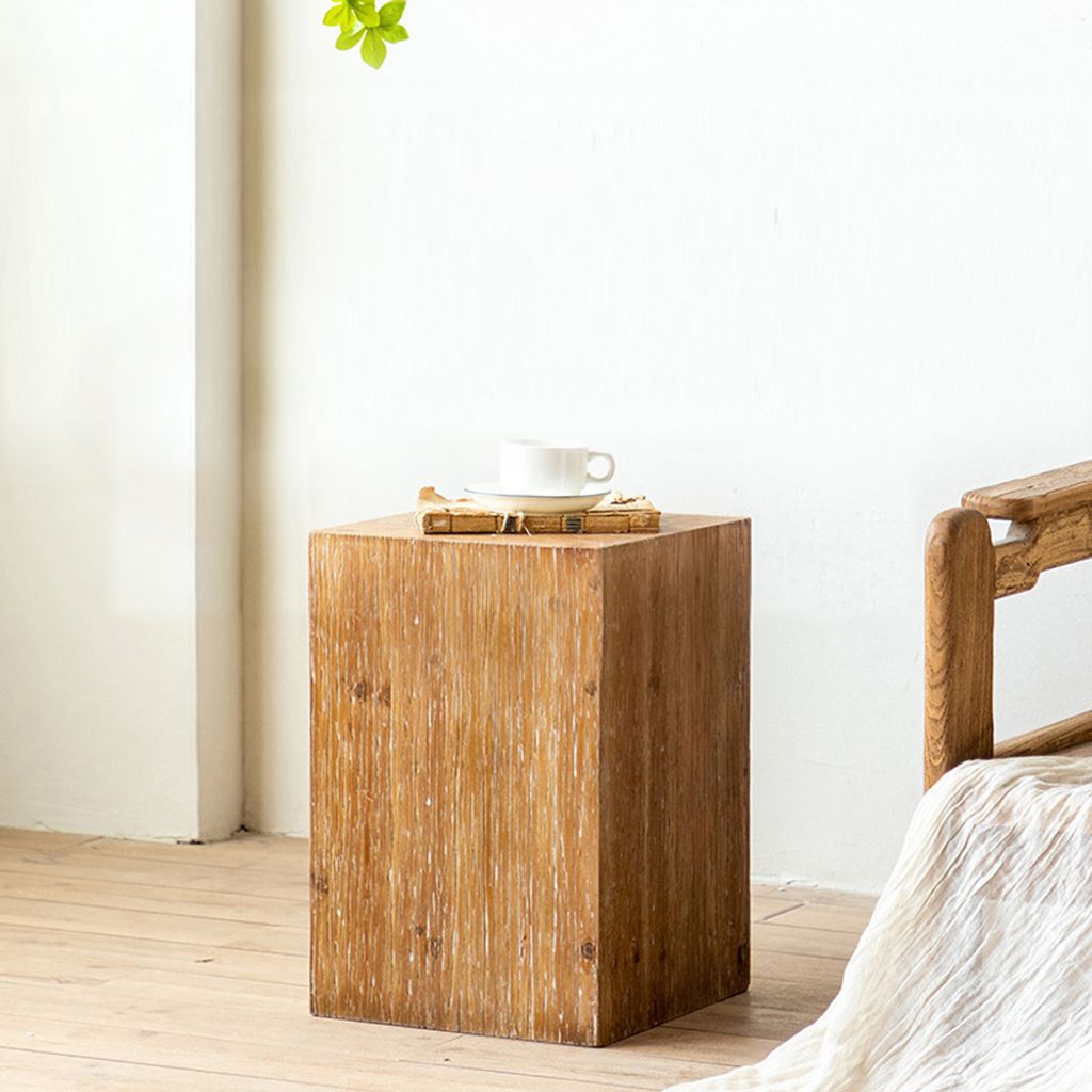 360Home kleiner Block Tisch wohnzimmer sofa beistelltisch Kaffeetisch couchtisch Klein: 30*30*45cm
