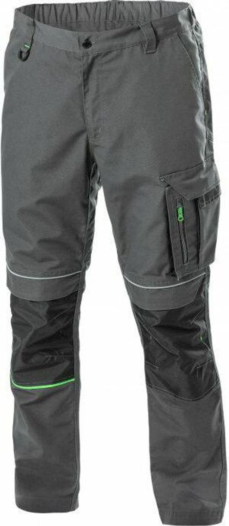 Högert Lviv - Arbeitshose mit Knietaschen (Größe XL), grau, XL
