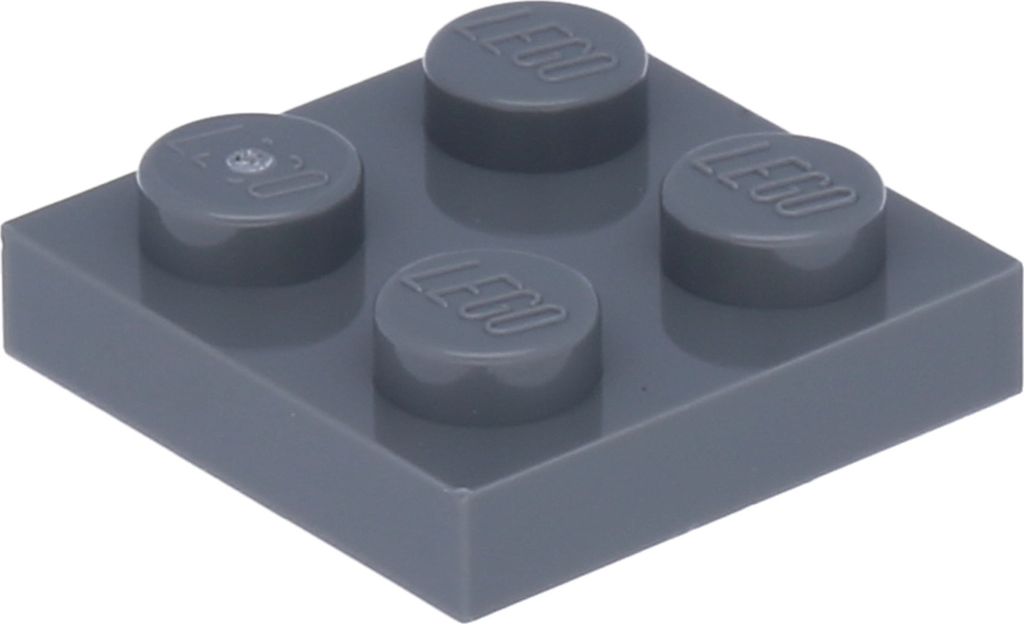 Lego 2x2 Platten 3022 - 250 Stück Dunkles Bläucliches Grau