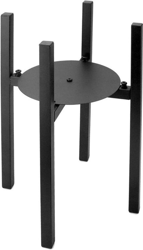 Pflanzständer - Verstellbare Breite 20-30cm - Für Innen- und Außenbereich - Schwarz