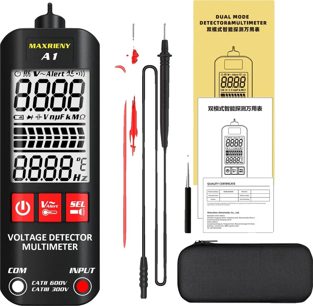 Testeur de tension électrique sans contact A1 - Stylo testeur NCV A1