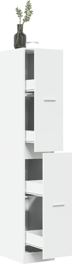 "2026 Promotion" Mehrzweckschrank, Flurschrank Apothekerschrank, Weiß 30x41x174,5 cm Holzwerkstoff - Kommoden CC16774