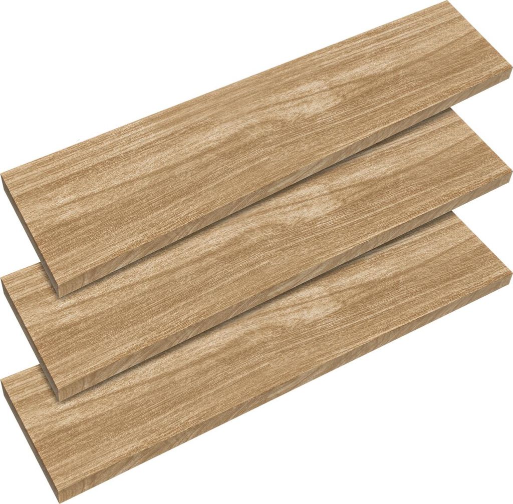 Casaria Schweberegal 3x 110 cm, Eiche, 15 kg, verdeckte Produktbild 