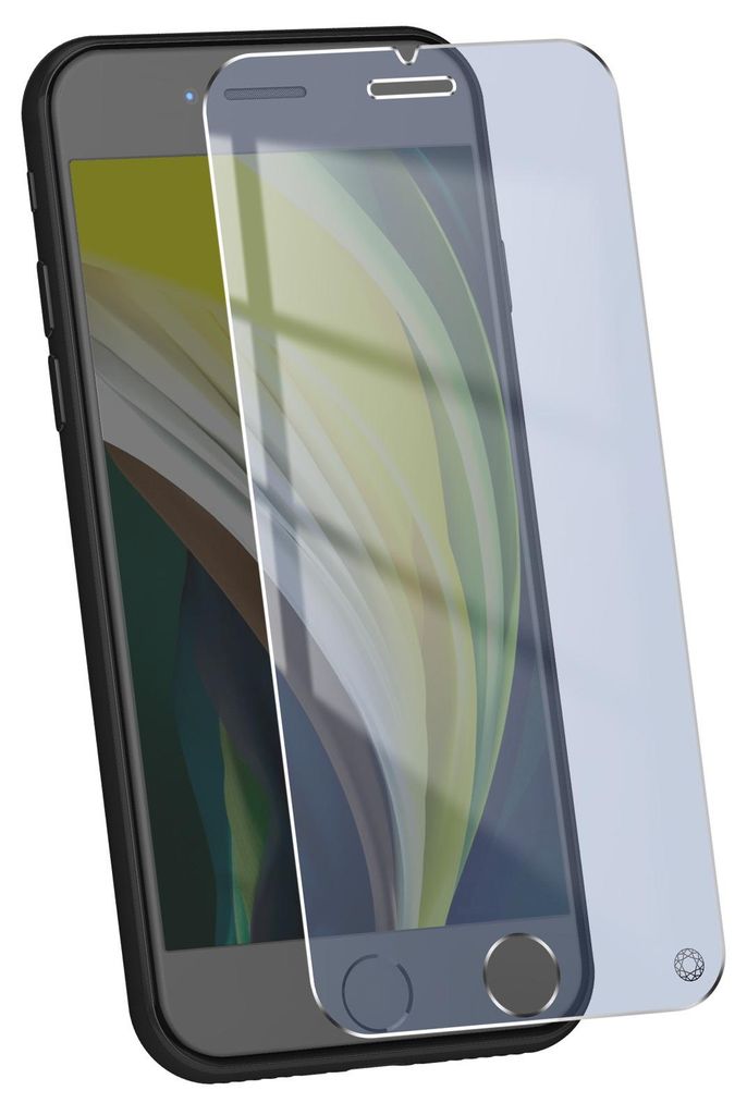 Force Glass, Glas-Folie Blaulichtfilter iPhone SE 2022 / SE 2020 / 8 / 7 / 6S / 6, Transparent