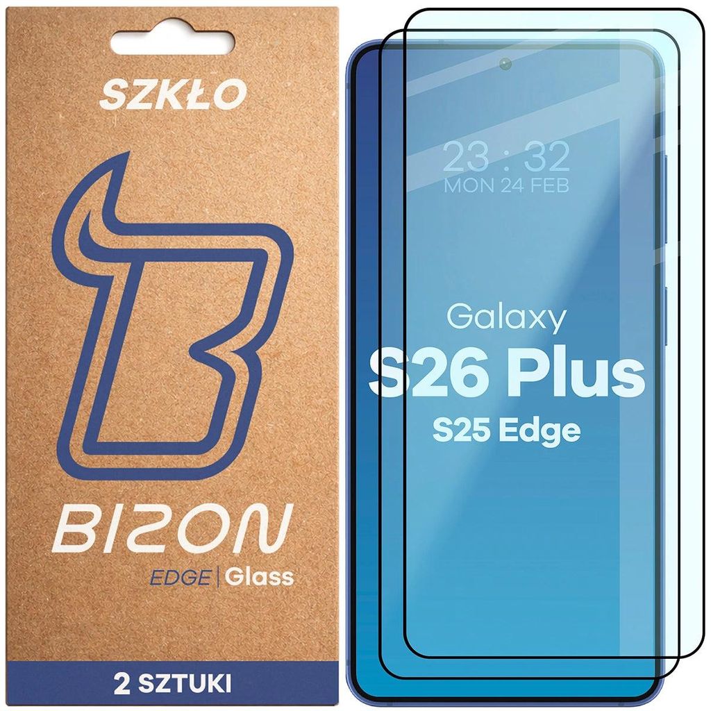 2x Gehärtetes Glas für Galaxy S26 Plus, Bizon Glass Edge Produktbild 