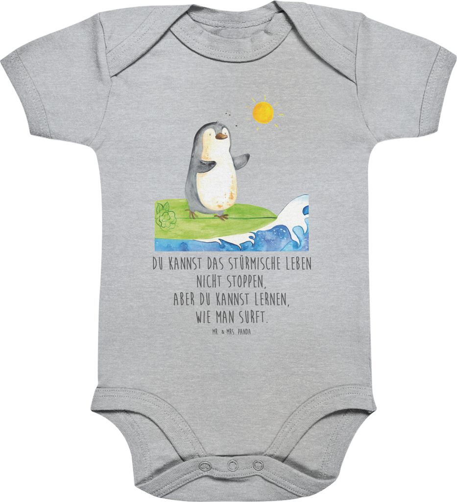 Mr. & Mrs. Panda Babybody Pinguin Surfer 1. - 3. Monat - Produktbild 