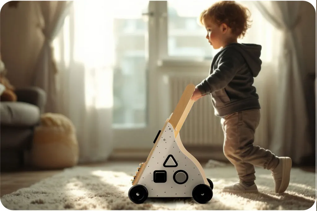 Déambulateur en bois RK-875 Ricokids - Chariot de marche pour bébé - 9