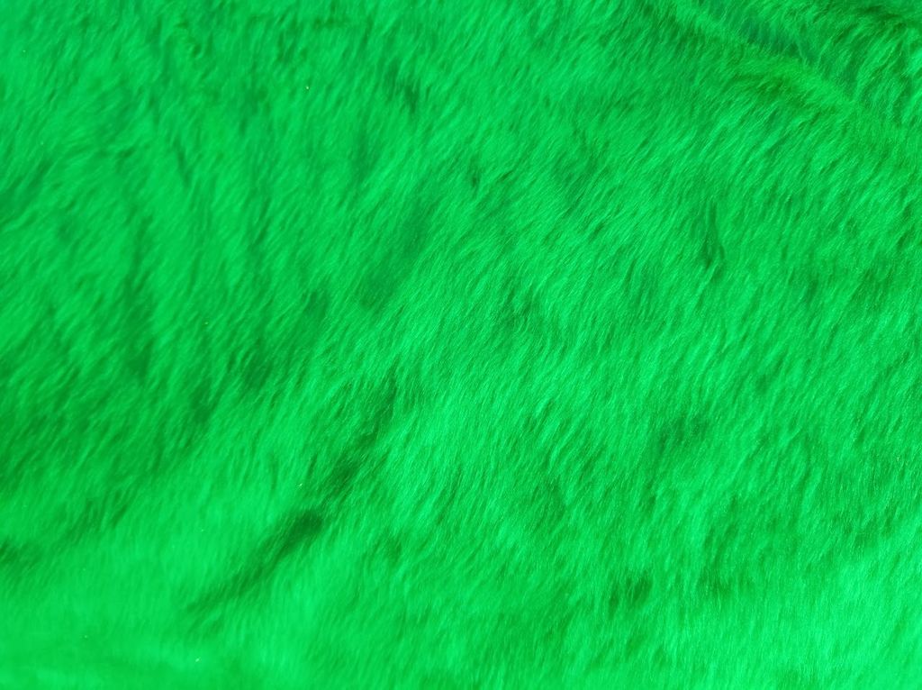 Kožešina, krátký vlas, zelená, látky, metráž / 50cm Obrázek produktu 