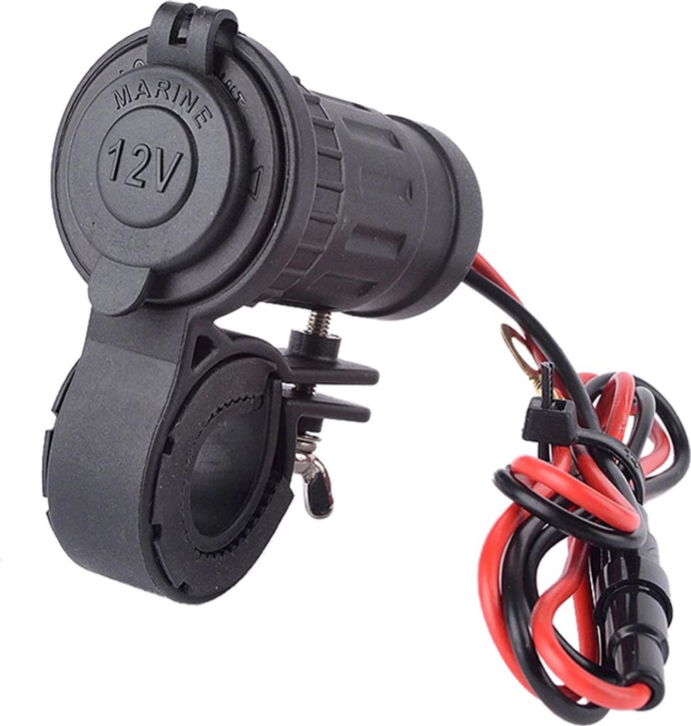 MMOBIEL Universal Wasserfest Steckdose Motorrad Zigarettenanzünder 12-24V 240W Anschluss