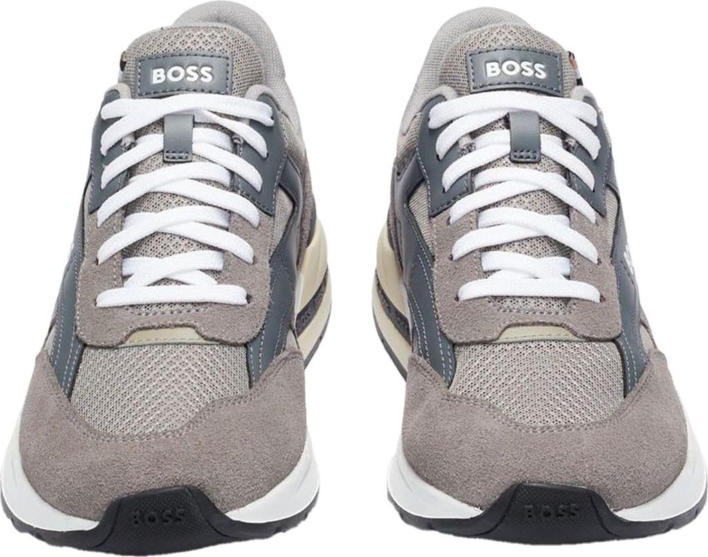 Boss - Herren Sneaker "Kurt", Leder GT5043 (39,5 EU) (Grau)