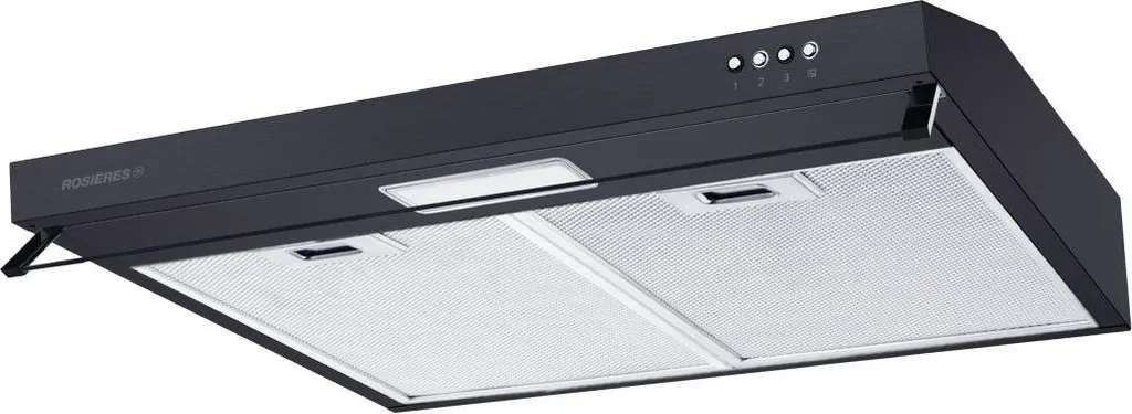Éliminez Odeurs et Buée avec la Hotte Rosieres 348 M3 Noir 60 cm à LED