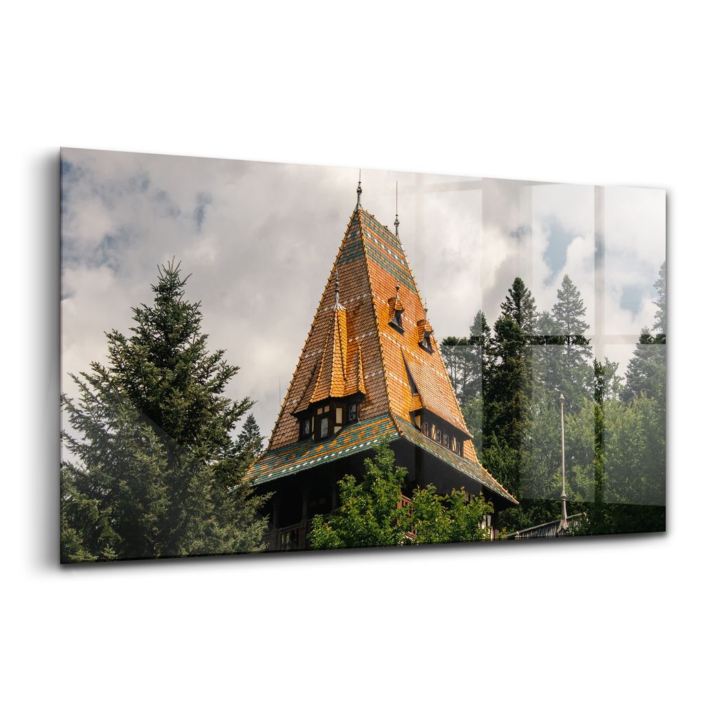 Glasmalerei - dekorative Malerei - moderne Malerei - 100x50 - Pelisor Palace in Rumänien