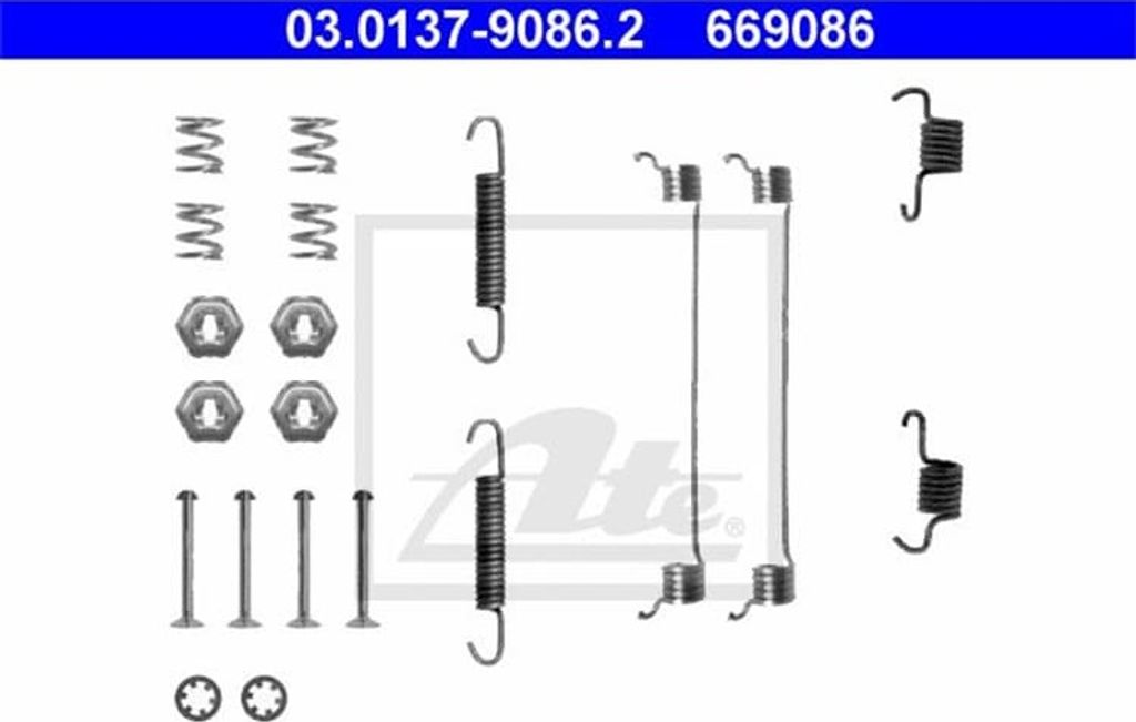 Ate Zubehörsatz, Bremsbacken 03.0137-9086.2