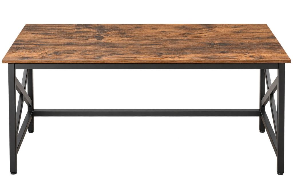 Rustykalne biurko z metalową ramą – 115 cm Zdjęcie produktu 