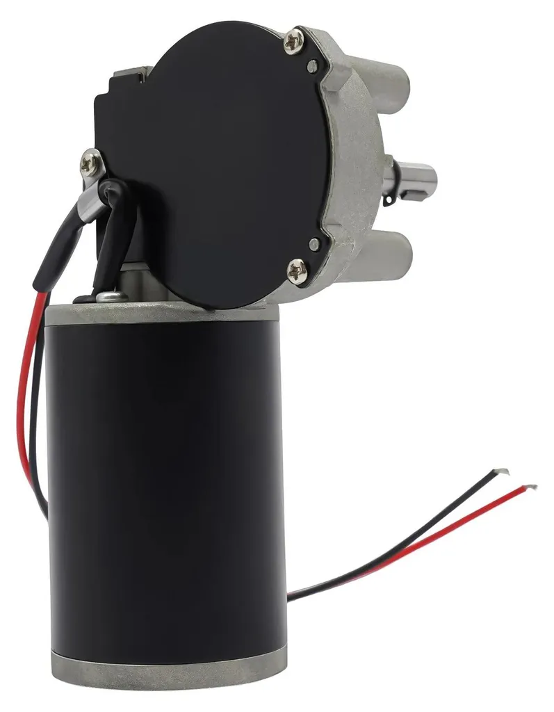 Moteur 24V 60W 220 tr/min Compact - Haute Résistance avec Vis Sans Fin