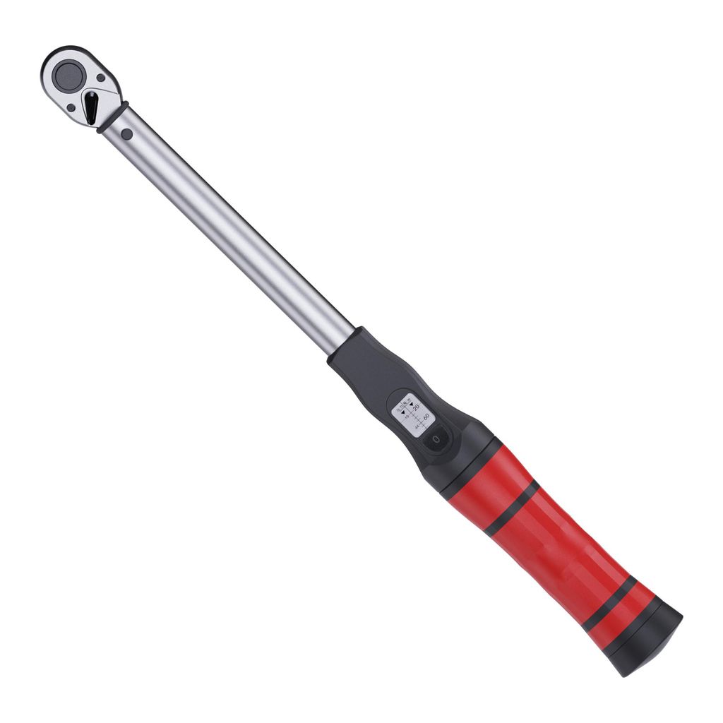 Drehmomentschlüssel 3/8 Zoll 20–120 Nm – 72-Zahn Ratsche, Sichtfenster, Klick-Mechanismus, CR-V Stahl, einstellbar/verriegelbar für Auto, Mot...
