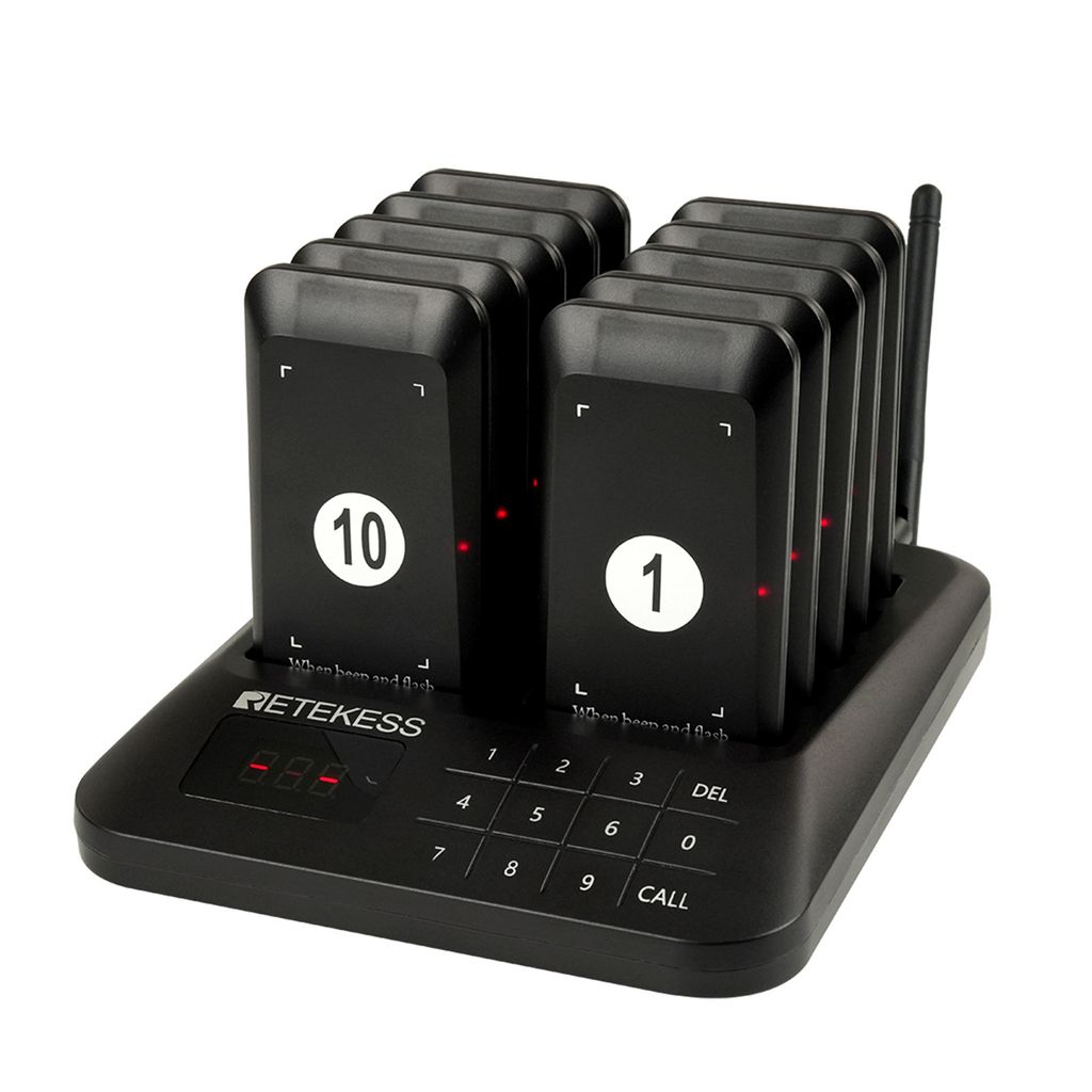Pager Retekess TD157S, pager restauracyjny, 400 m, 200 mAh, Zdjęcie produktu 