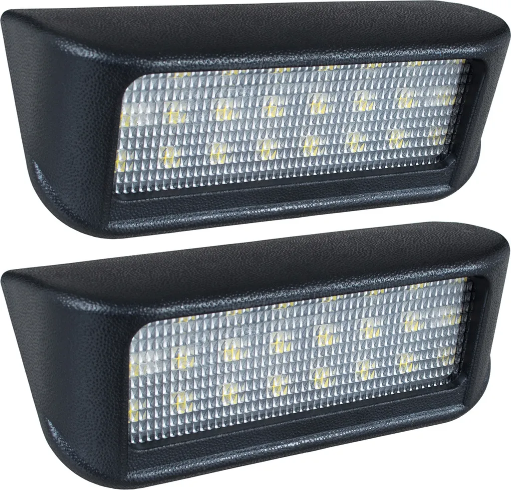 2 Luci Targa LED Omologate E4 per Fiat Scudo Opel Combo Vivaro Zafira