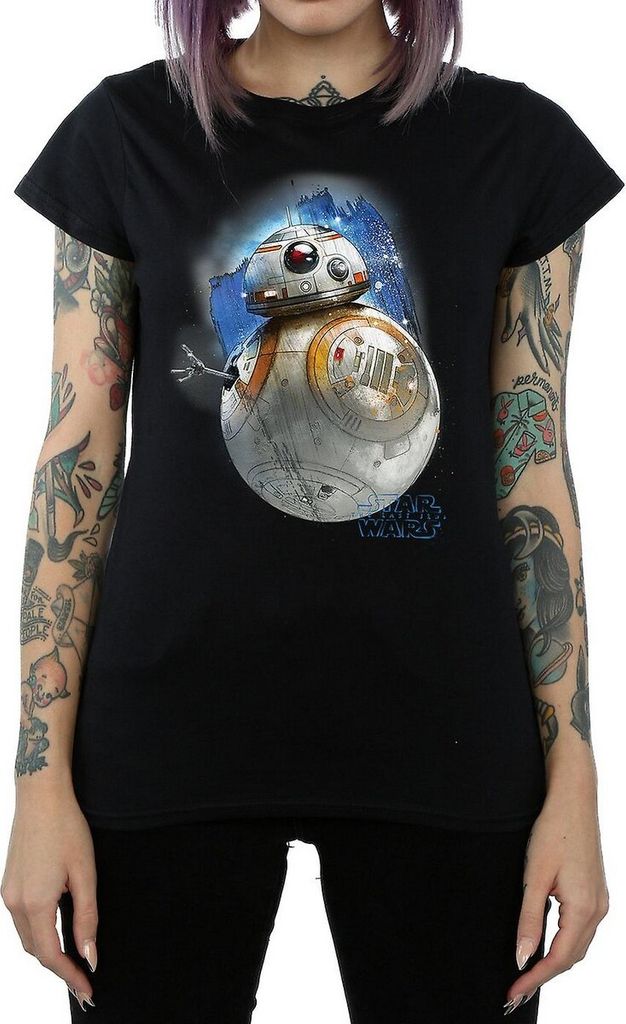 Star Wars: The Last Jedi - T-Shirt für Damen BI1061 (XL) (Schwarz)
