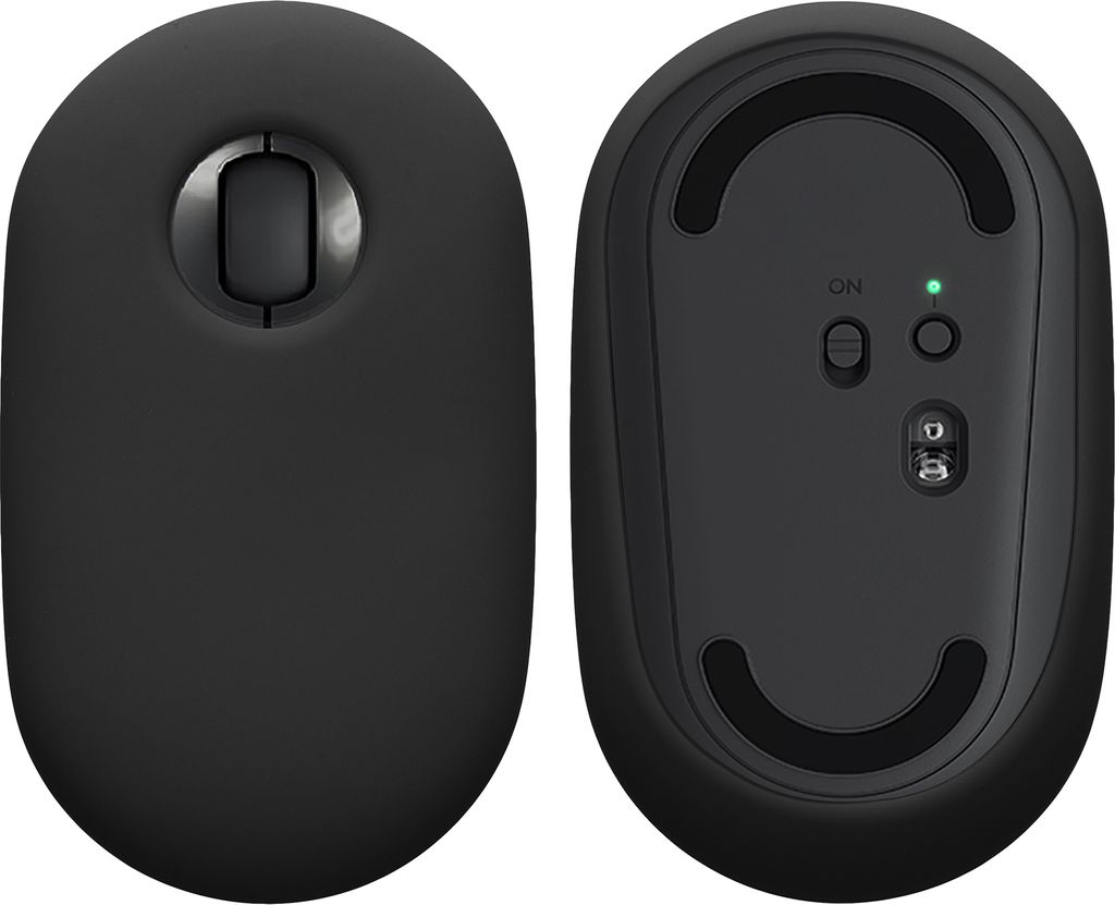 kwmobile Silikon Schutzhülle kompatibel mit Logitech Pebble Mouse Hülle - PC Maus Cover aus softem Silikon - Schwarz