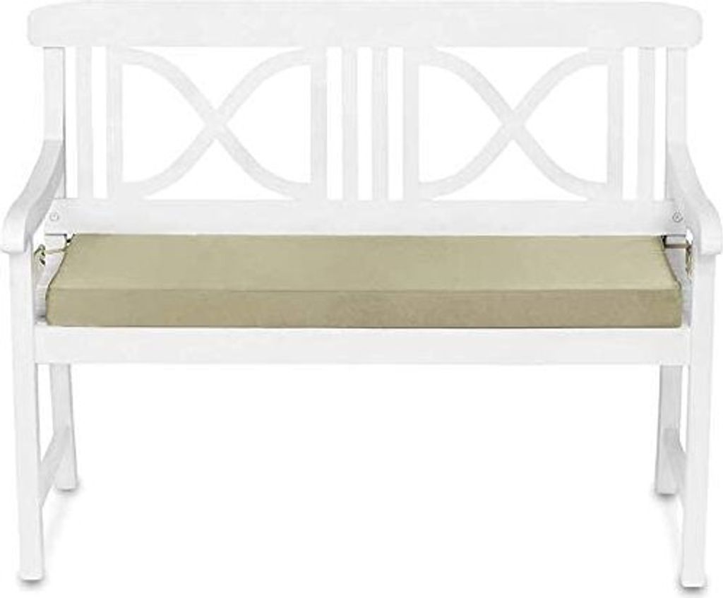 TexDeko BEZUG (ohne Schaumstoff/Füllung) Gartenbank-Auflage mit Reißverschluss als Bankkissen Polsterauflage Bankpolster abwaschbar (Nur Bezug 10...