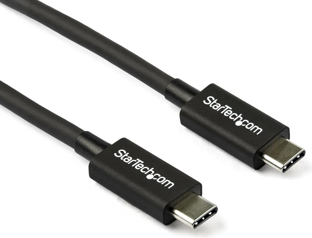 Câble Thunderbolt 3 StarTech.com 80cm 40Gbps 100W PD Noir TBLT34MM80CM - 4