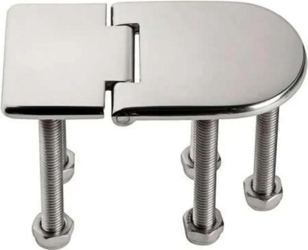 Charnière inox 145x65 mm pour remplacer une fixation rouillée