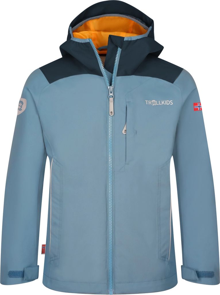 Trollkids Bergen Jacke, Steel Blue, Gr. 110 EU