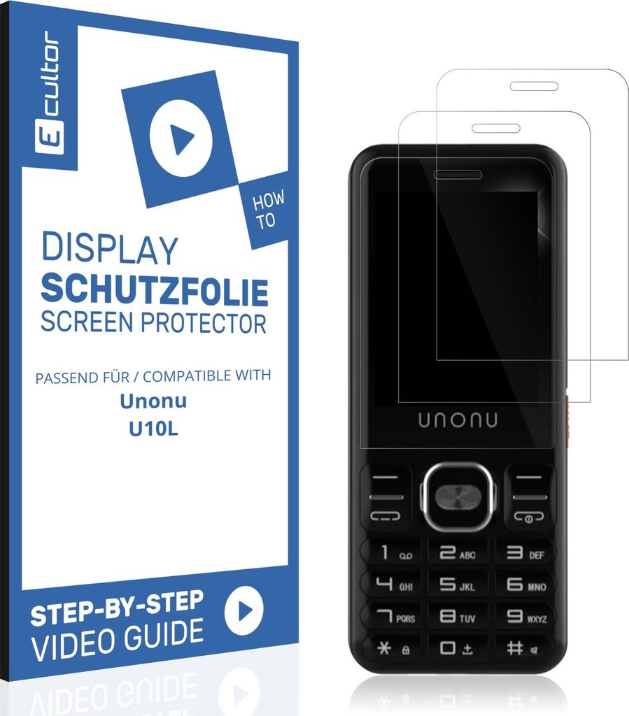2x 3D Schutzfolie für Unonu U10L Display Folie Flexibel Full Cover